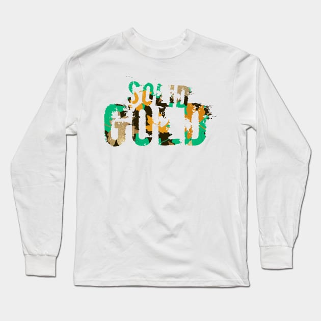 Solid Gold Long Sleeve T-Shirt by MyMadMerch